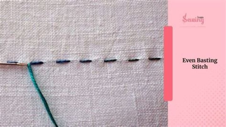 What is the meaning of even basting stitch?
