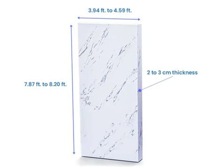 What is the normal thickness of marble?
