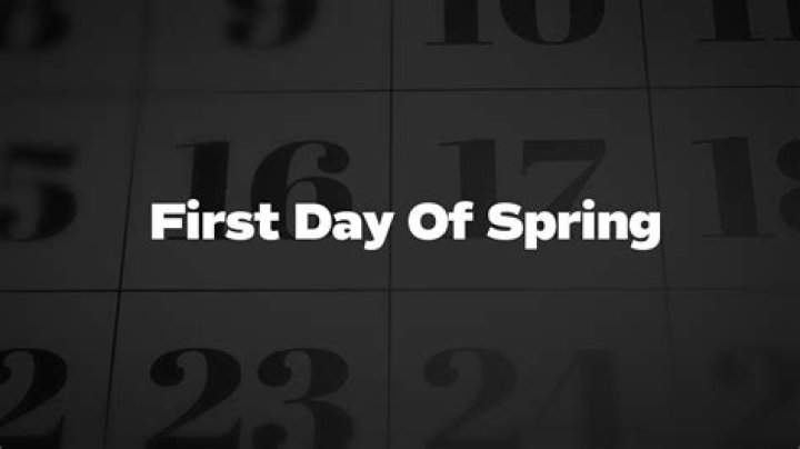 What is the official 1st day of spring?