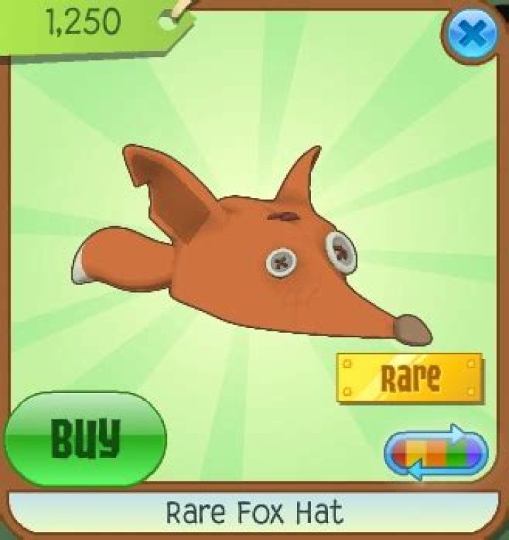 What is the rare fox hat on Animal Jam?