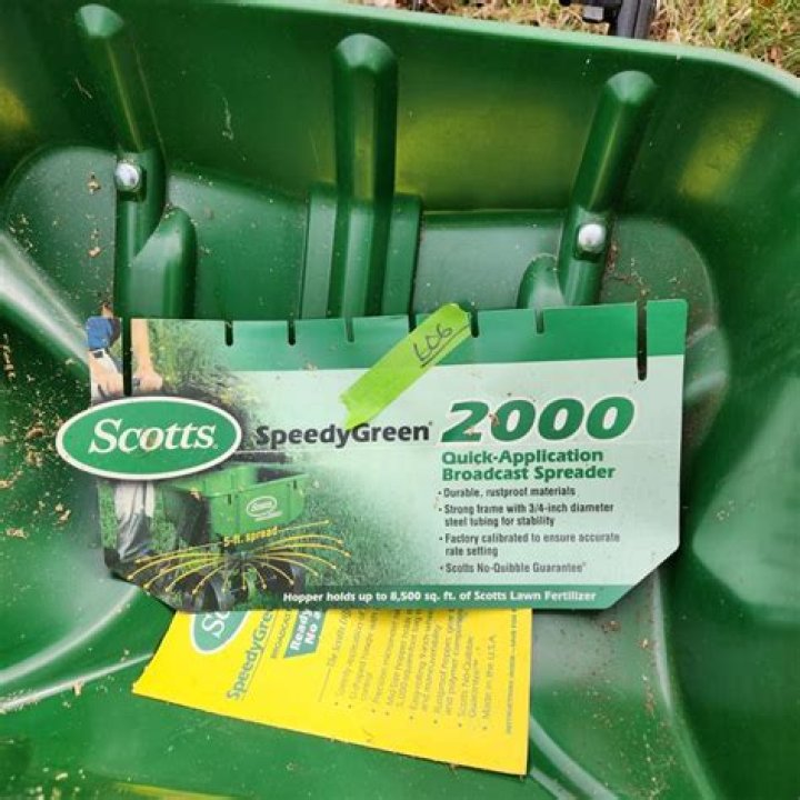 What is the setting for Scotts speedy green 2000?