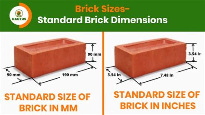 What is the size of brick in Bangladesh?