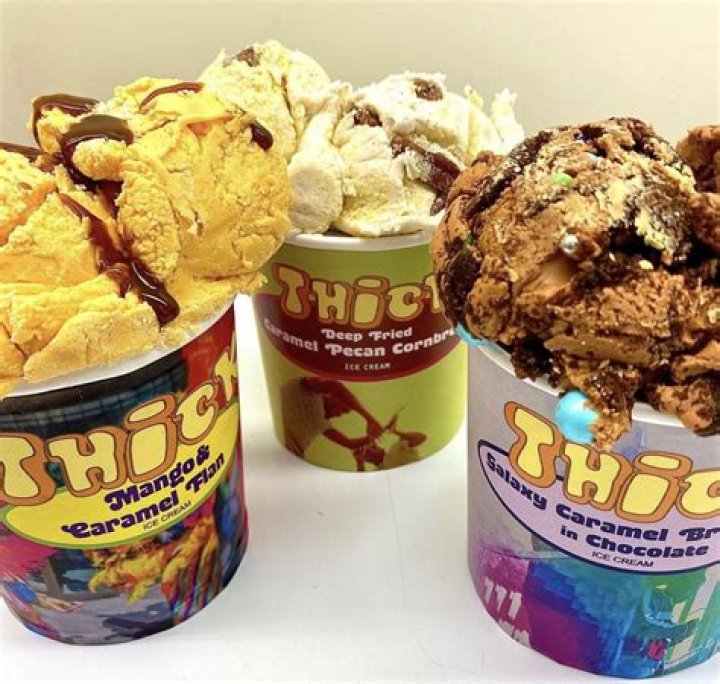 What is the thick ice cream called?