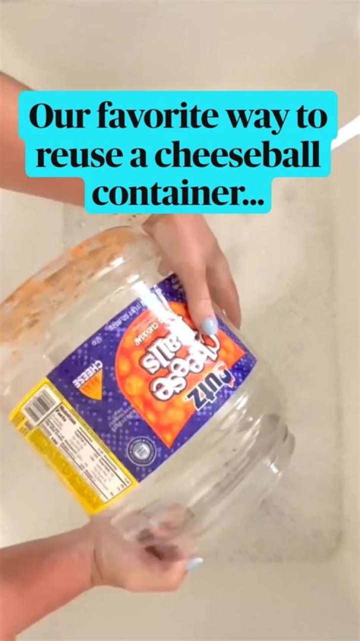 What is the volume of a cheese ball container?