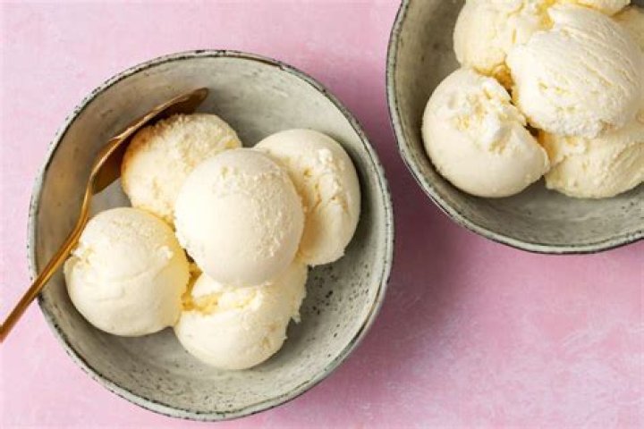 What is vanilla ice cream made of?