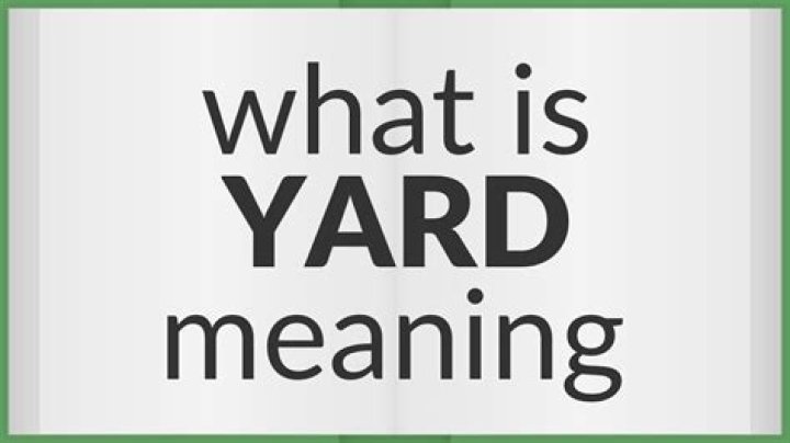 What is yard in English?