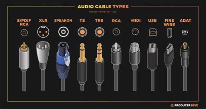 What kind of cable is used for a microphone?