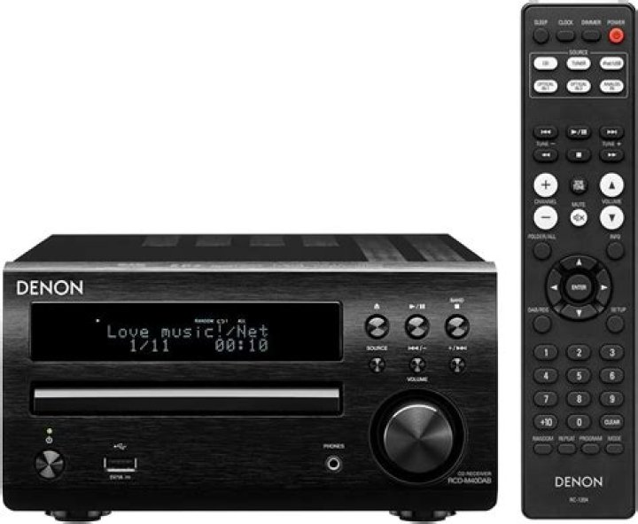 What kind of CD player does Denon rcdm40dab have?