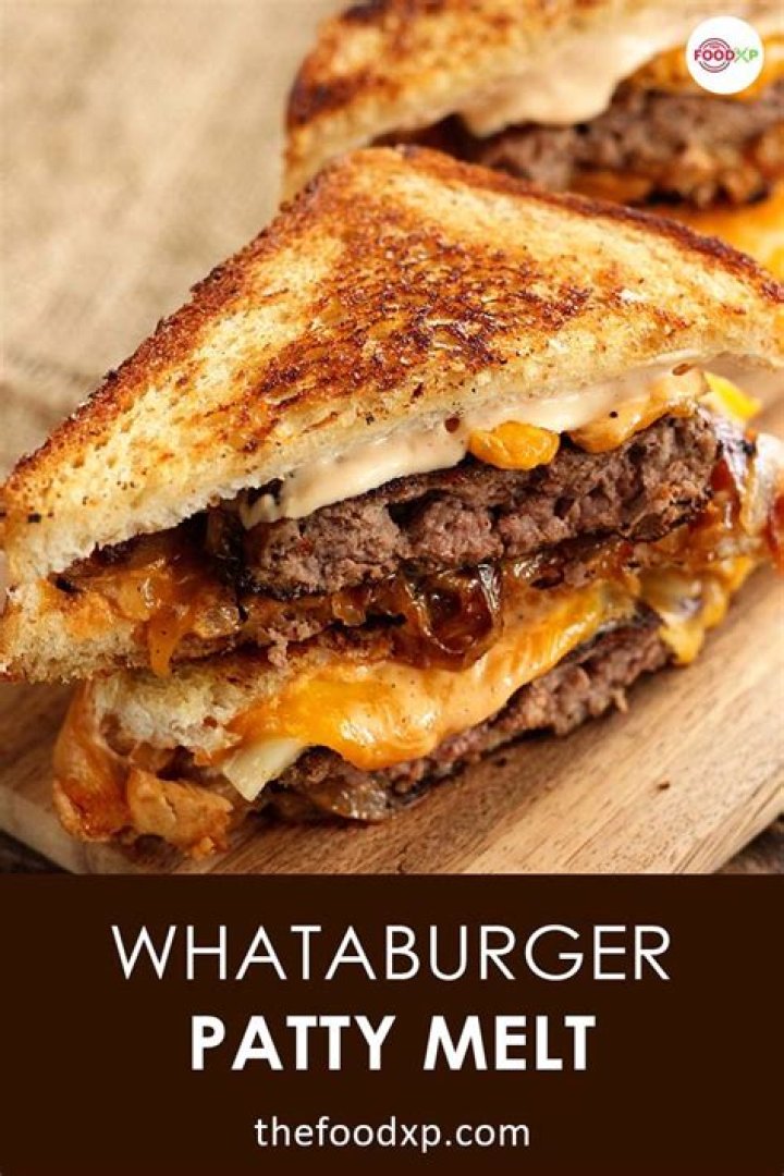 What kind of cheese is on a Whataburger Patty Melt?