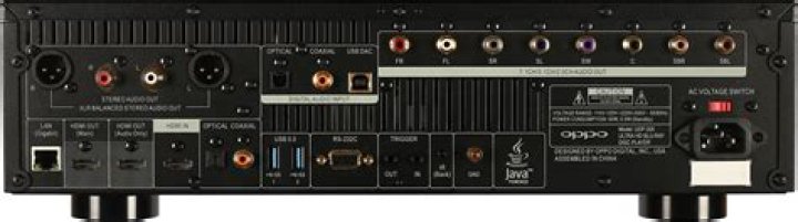 What kind of inputs does the Oppo udp-205 have?