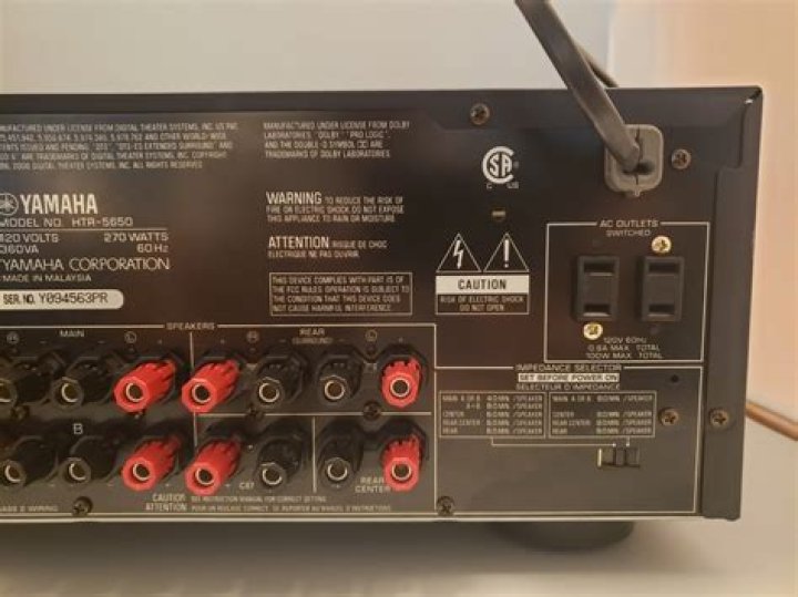 What kind of power source do I need for my Yamaha HTR 5650?