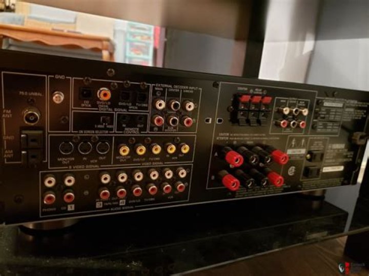 What kind of speakers does a Yamaha RX v795 use?