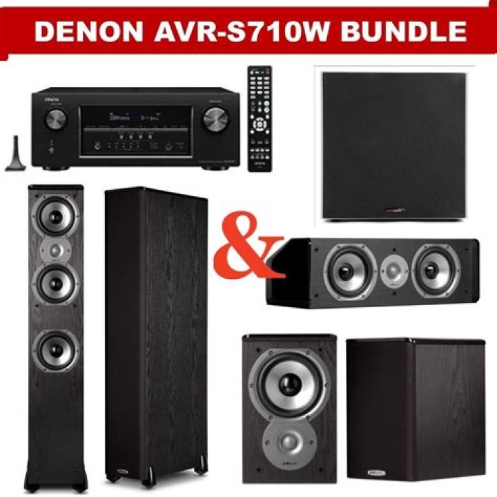 What kind of surround sound does Denon avr-s710w have?
