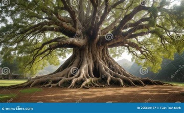 What kind of tree has several trunks?