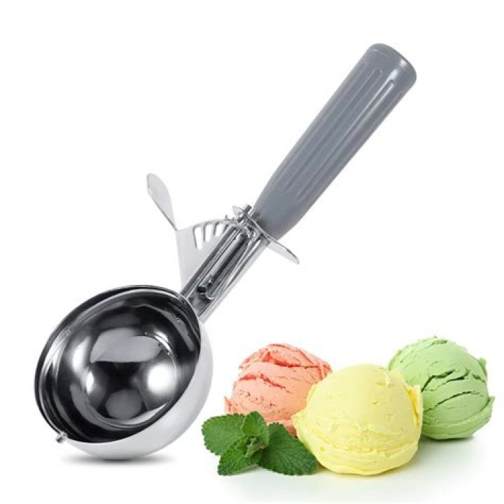 What metal are ice cream scoops made of?
