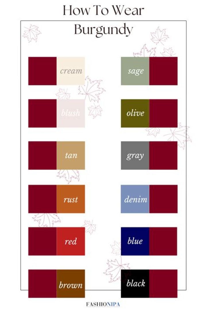 What paint color goes well with burgundy?