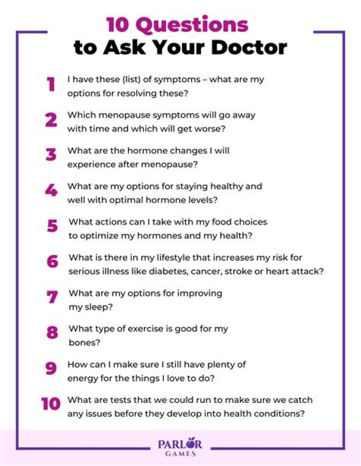 What questions should I ask about health?