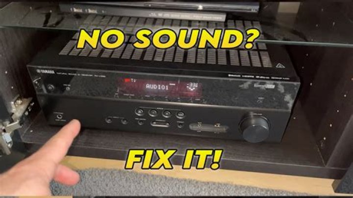 What should I do if my Yamaha AV receiver is not working?