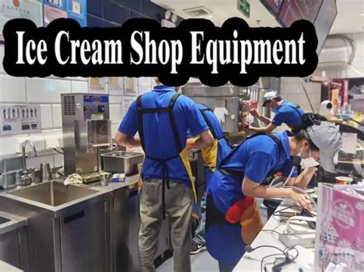 What supplies do you need for an ice cream shop?