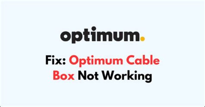 What to do if cable box is not working?