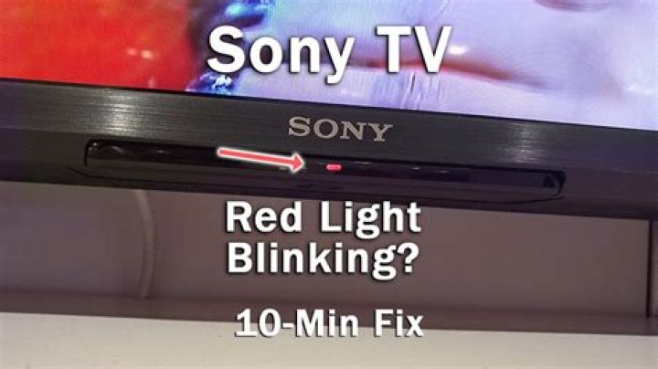What to do if your TV light blinks?
