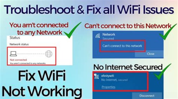 What to do when your WiFi connection is not working?