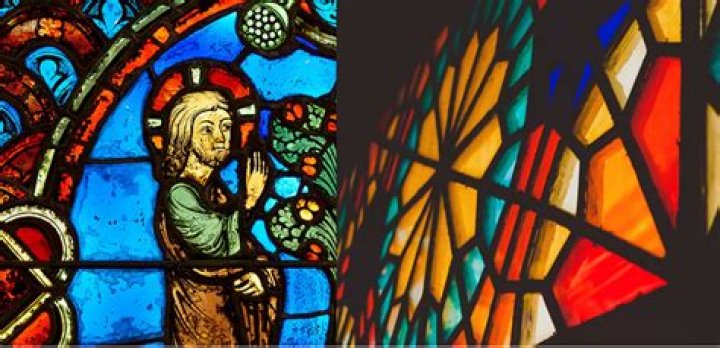 When did stained glass become popular?