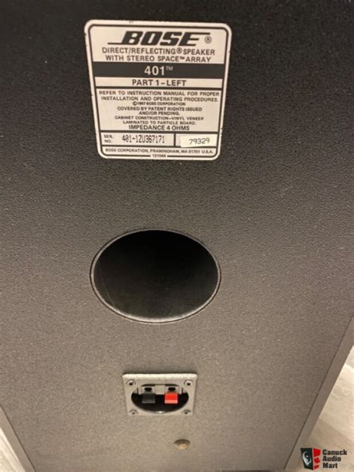 When did the Bose 401 speakers come out?