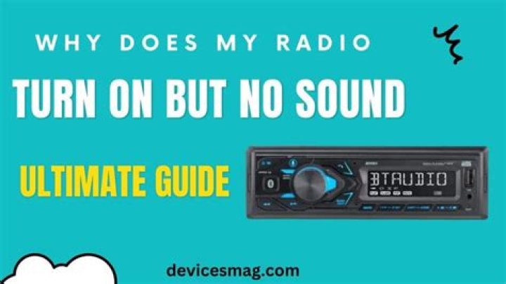When does Bose Wave Radio turn on but no sound?