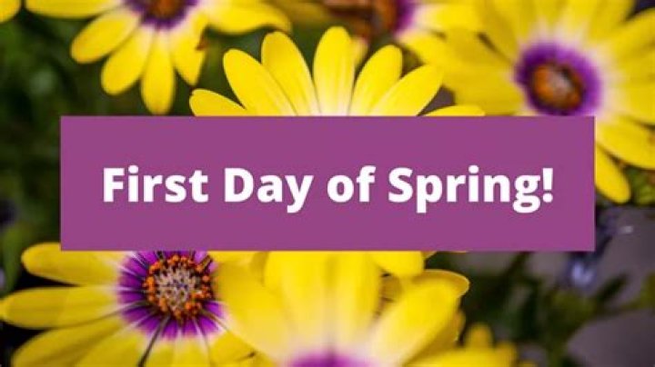 When is the first official day of spring?