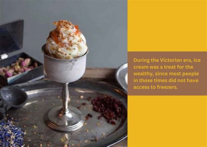 When was ice cream served in the colonies?