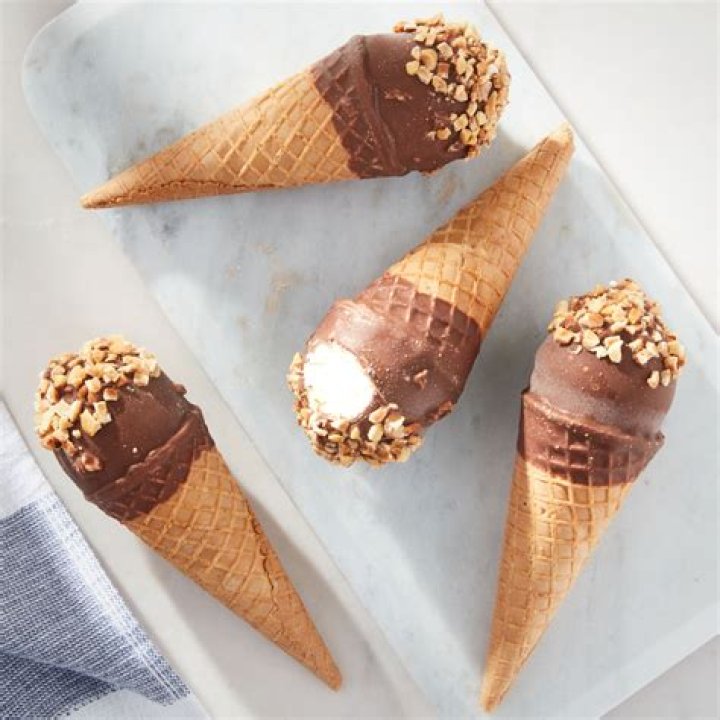 When was the first chocolate covered ice cream?