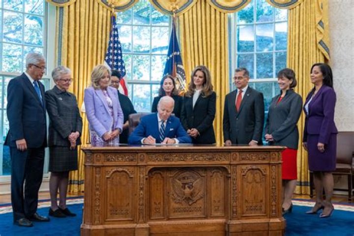 Where are the two Resolute desk located?