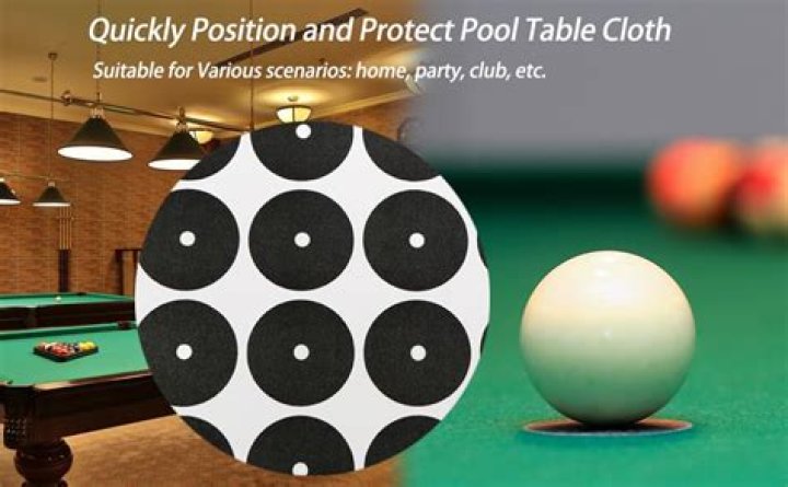 Where do dots go on a pool table?