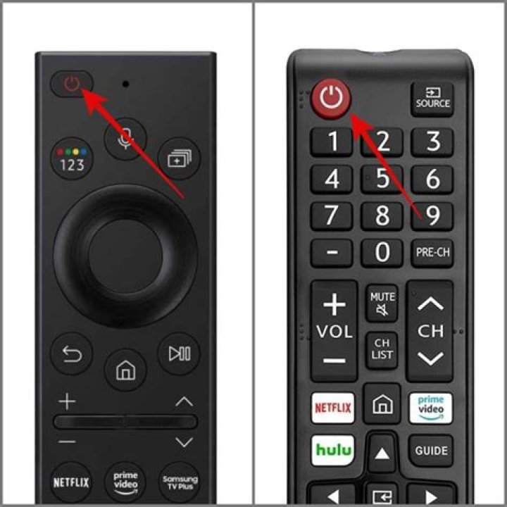 Where is the power button on a remote control?