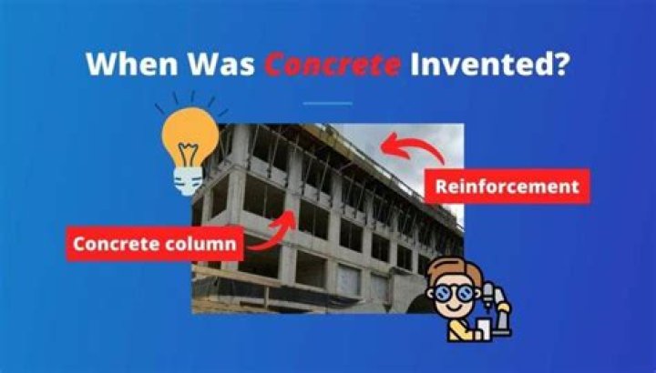 Where was the modern concrete invented?