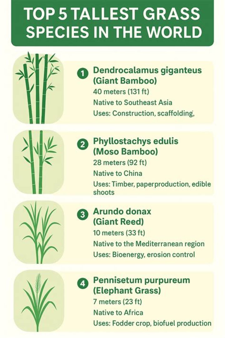 Which is tallest grass in the world?