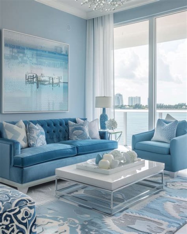 Which is the best color for a blue living room?