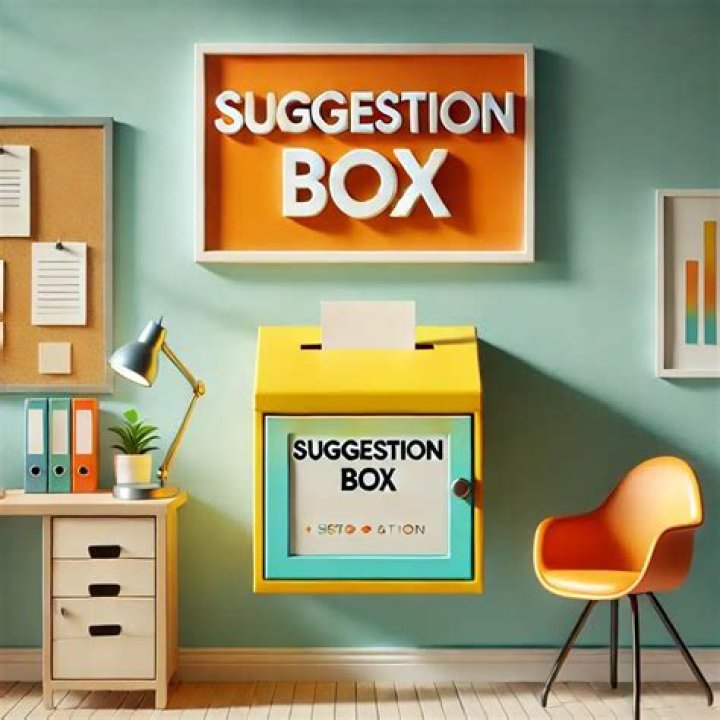 Which is the best way to make a suggestion?