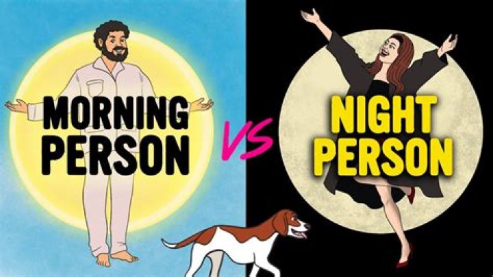 Which is the morning person or evening person?