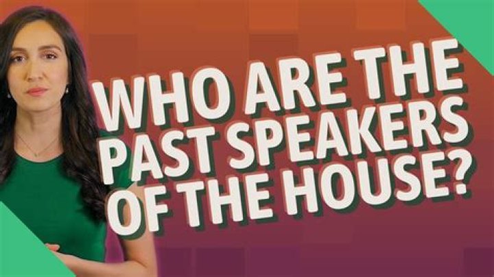 Who are the Past speakers of the House?