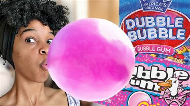Who invented blowing bubbles with gum?
