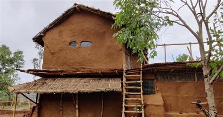 Who invented mud huts?