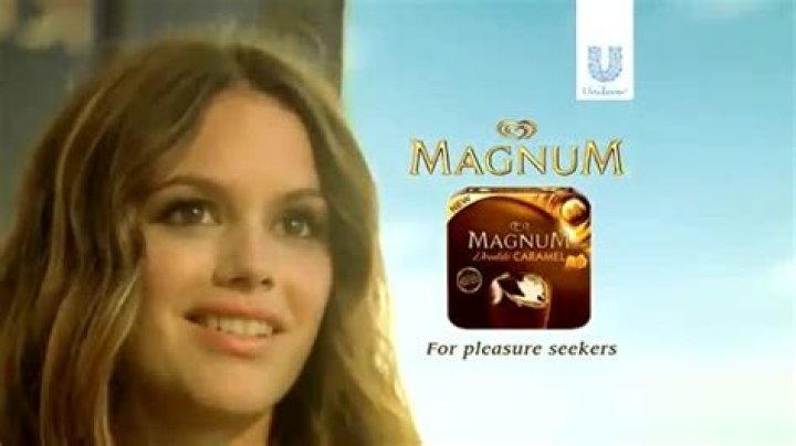 Who is the girl in the Magnum ice cream commercial?
