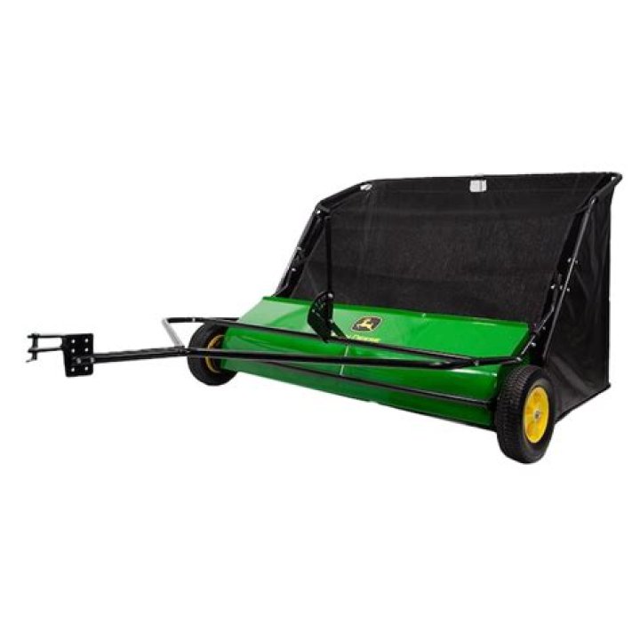 Who makes the John Deere lawn sweeper?