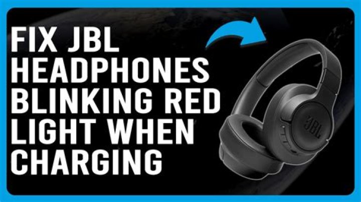 Why are my headphones blinking red?