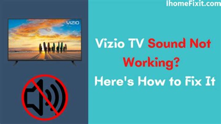Why are the speakers on my Vizio TV not working?