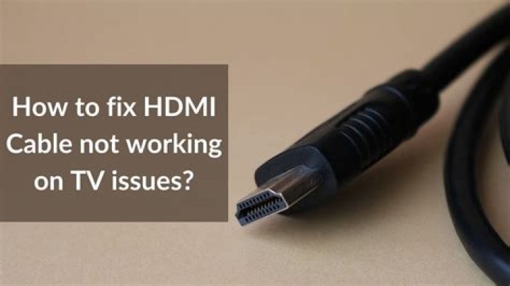 Why did my HDMI cable stop working?