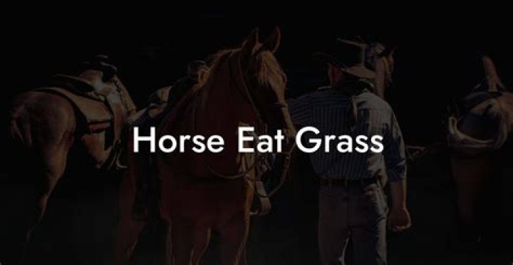 Why do horses eat the short grass?