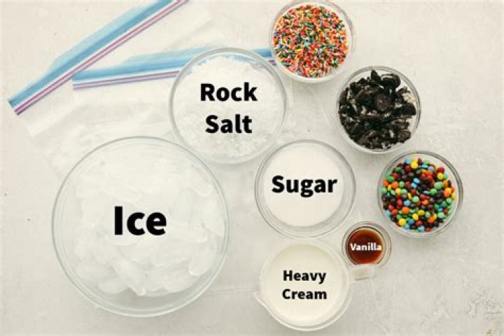 Why do you add rock salt to ice when making ice cream?